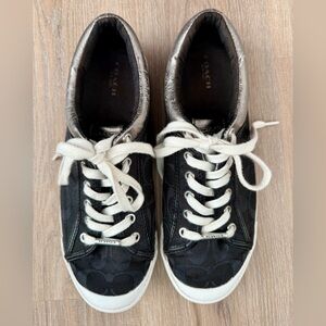 Women’s Francesca Black with Silver Accents/Trim, Size 10 B.